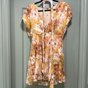 Free people sundress with wrap tie